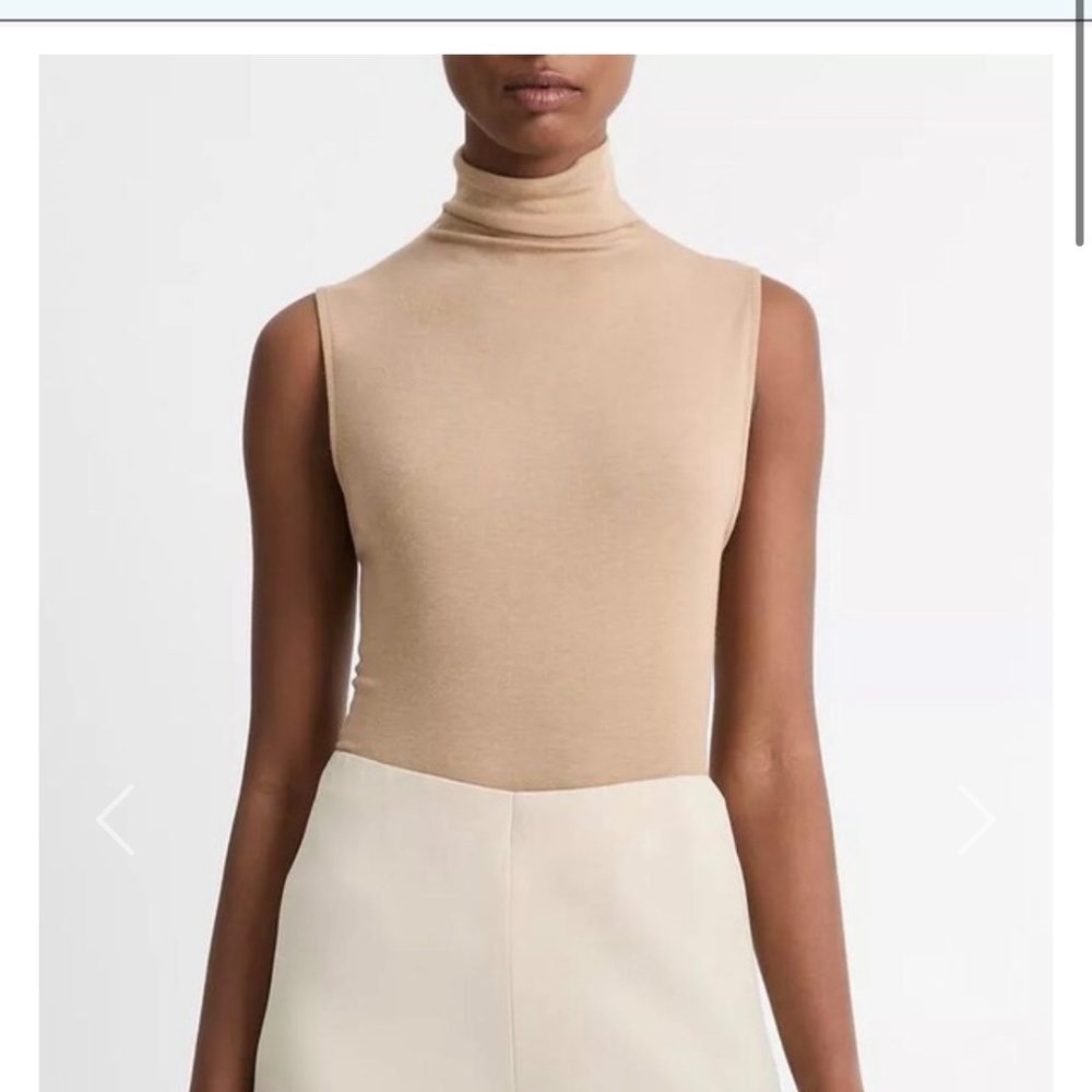 Vince Heather Cashew Sleeveless Top- Large